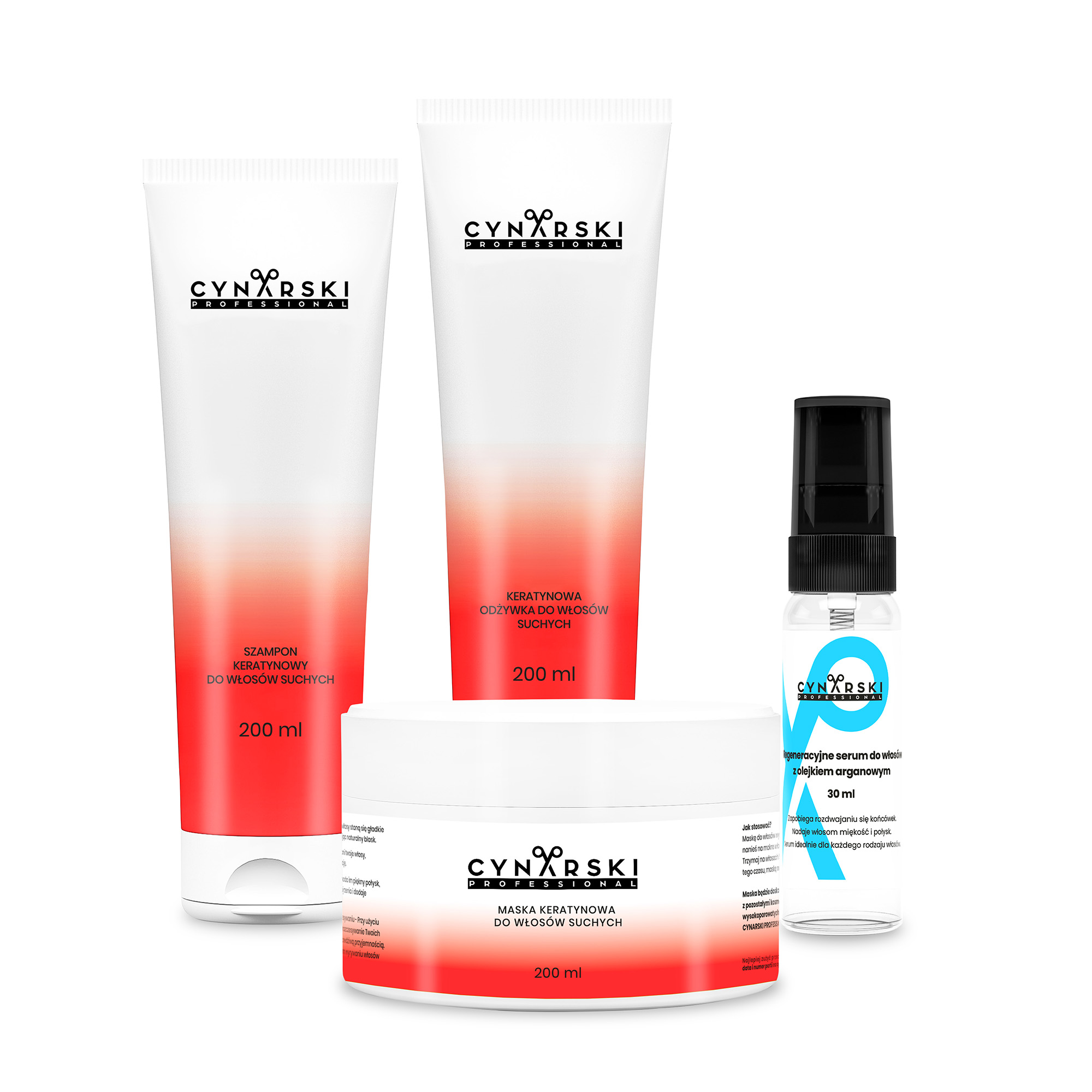 Zestaw kosmetyków do włosów suchych + serum